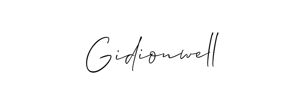 This is the best signature style for the Gidionwell name. Also you like these signature font (Allison_Script). Mix name signature. Gidionwell signature style 2 images and pictures png
