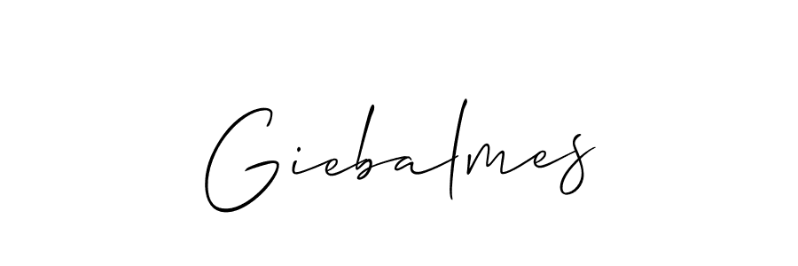 Also we have Giebalmes name is the best signature style. Create professional handwritten signature collection using Allison_Script autograph style. Giebalmes signature style 2 images and pictures png