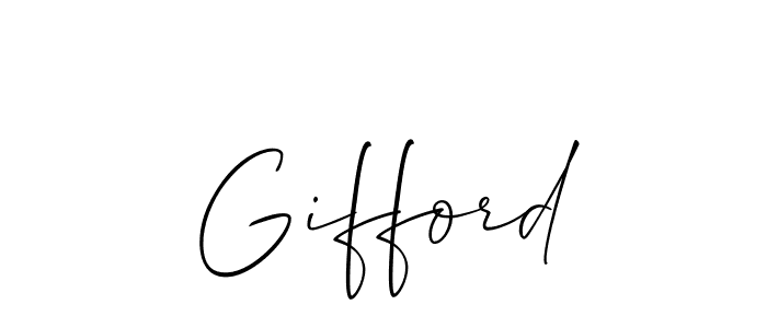 How to make Gifford name signature. Use Allison_Script style for creating short signs online. This is the latest handwritten sign. Gifford signature style 2 images and pictures png