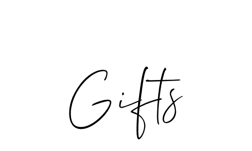 Also we have Gifts name is the best signature style. Create professional handwritten signature collection using Allison_Script autograph style. Gifts signature style 2 images and pictures png