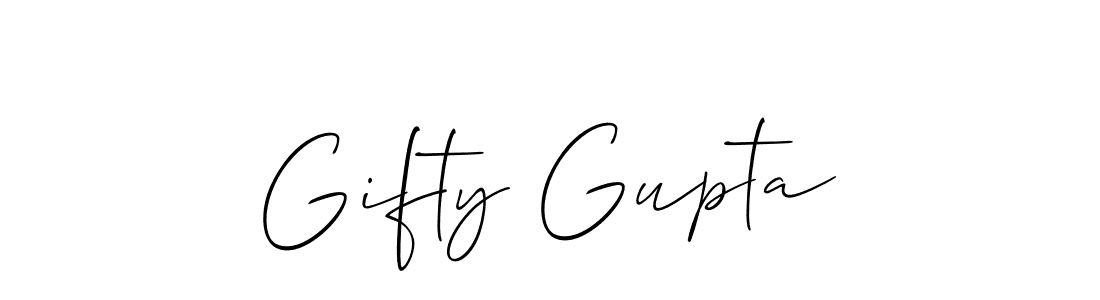 You can use this online signature creator to create a handwritten signature for the name Gifty Gupta. This is the best online autograph maker. Gifty Gupta signature style 2 images and pictures png