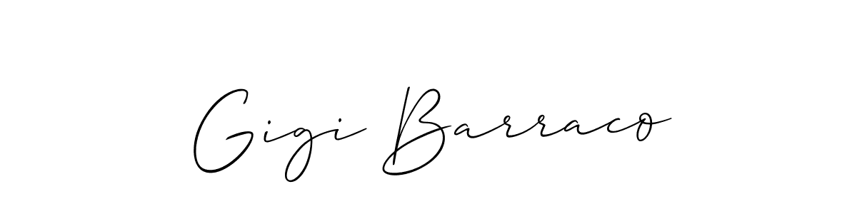You should practise on your own different ways (Allison_Script) to write your name (Gigi Barraco) in signature. don't let someone else do it for you. Gigi Barraco signature style 2 images and pictures png