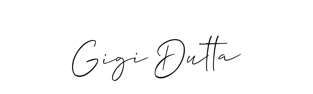 How to make Gigi Dutta signature? Allison_Script is a professional autograph style. Create handwritten signature for Gigi Dutta name. Gigi Dutta signature style 2 images and pictures png