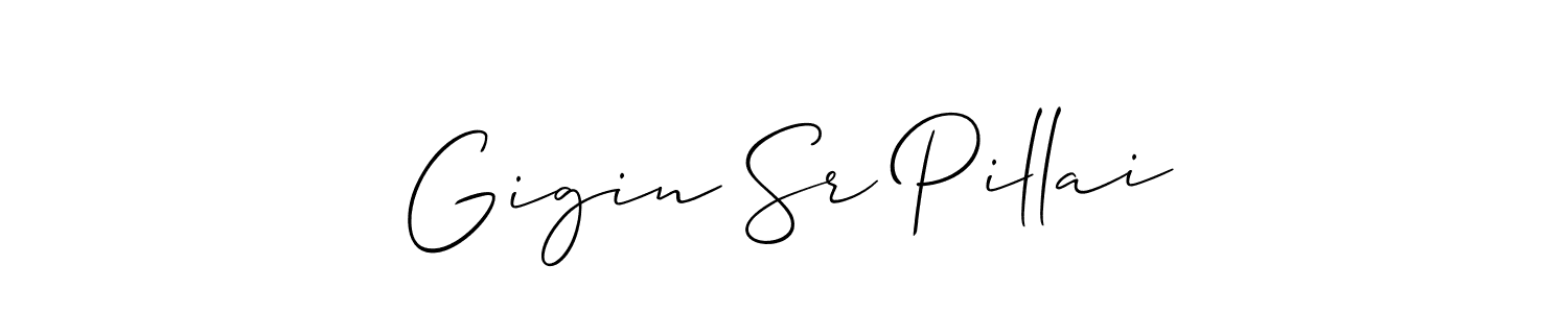 Check out images of Autograph of Gigin Sr Pillai name. Actor Gigin Sr Pillai Signature Style. Allison_Script is a professional sign style online. Gigin Sr Pillai signature style 2 images and pictures png