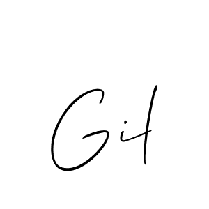 Also we have Gil name is the best signature style. Create professional handwritten signature collection using Allison_Script autograph style. Gil signature style 2 images and pictures png