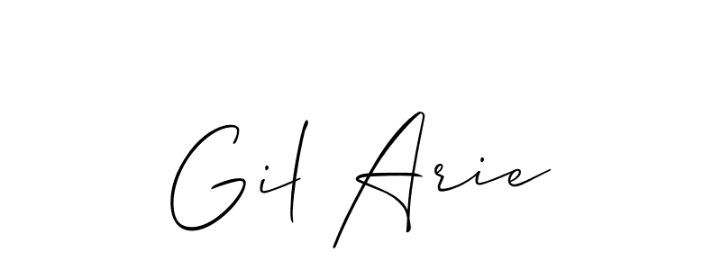It looks lik you need a new signature style for name Gil Arie. Design unique handwritten (Allison_Script) signature with our free signature maker in just a few clicks. Gil Arie signature style 2 images and pictures png