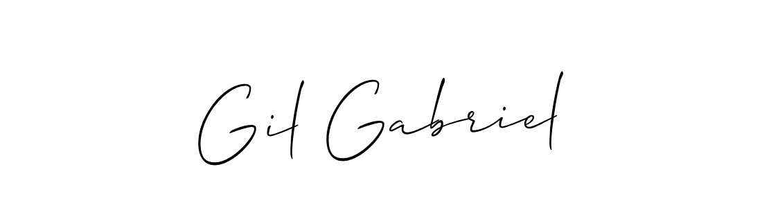 if you are searching for the best signature style for your name Gil Gabriel. so please give up your signature search. here we have designed multiple signature styles  using Allison_Script. Gil Gabriel signature style 2 images and pictures png