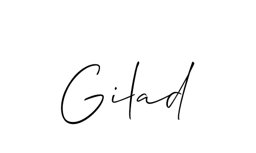 Also You can easily find your signature by using the search form. We will create Gilad name handwritten signature images for you free of cost using Allison_Script sign style. Gilad signature style 2 images and pictures png