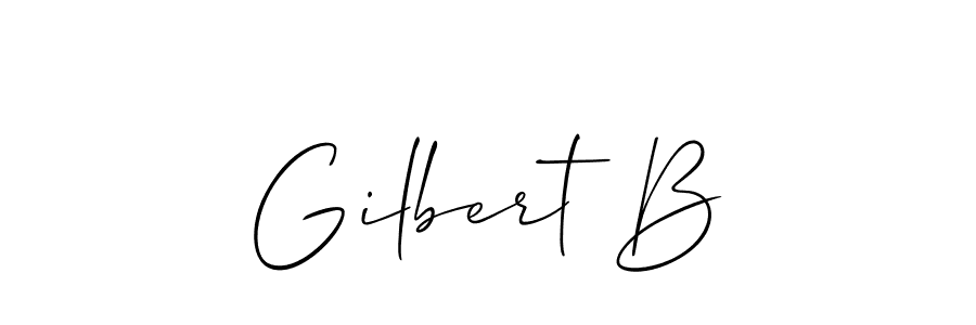 Best and Professional Signature Style for Gilbert B. Allison_Script Best Signature Style Collection. Gilbert B signature style 2 images and pictures png