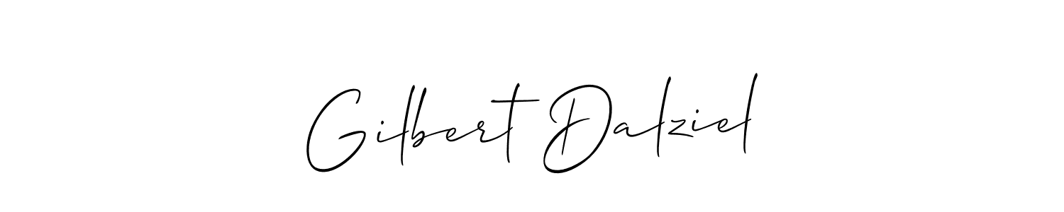 How to make Gilbert Dalziel name signature. Use Allison_Script style for creating short signs online. This is the latest handwritten sign. Gilbert Dalziel signature style 2 images and pictures png