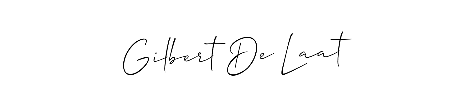 Use a signature maker to create a handwritten signature online. With this signature software, you can design (Allison_Script) your own signature for name Gilbert De Laat. Gilbert De Laat signature style 2 images and pictures png