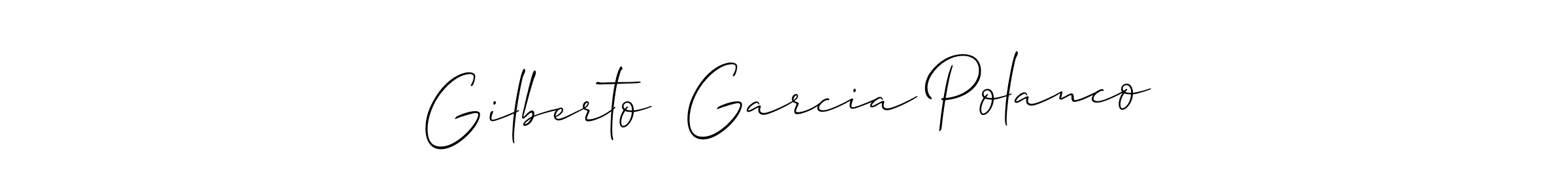 Also You can easily find your signature by using the search form. We will create Gilberto  Garcia Polanco name handwritten signature images for you free of cost using Allison_Script sign style. Gilberto  Garcia Polanco signature style 2 images and pictures png