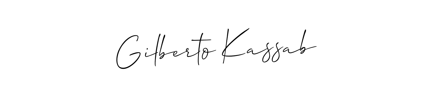 Design your own signature with our free online signature maker. With this signature software, you can create a handwritten (Allison_Script) signature for name Gilberto Kassab. Gilberto Kassab signature style 2 images and pictures png