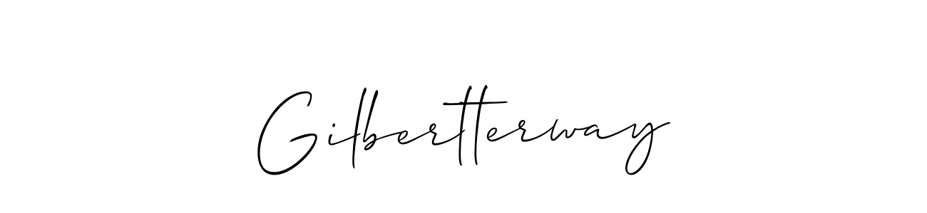 Make a beautiful signature design for name Gilbertterway. Use this online signature maker to create a handwritten signature for free. Gilbertterway signature style 2 images and pictures png