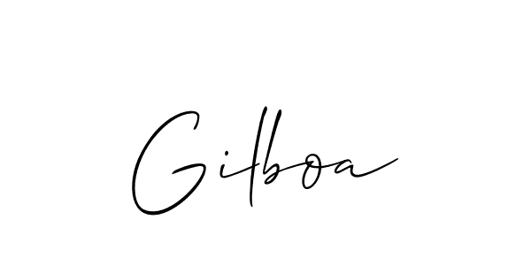 How to Draw Gilboa signature style? Allison_Script is a latest design signature styles for name Gilboa. Gilboa signature style 2 images and pictures png