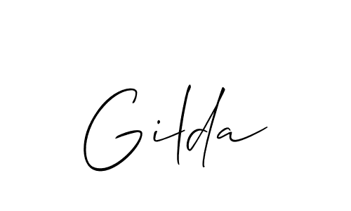 Gilda stylish signature style. Best Handwritten Sign (Allison_Script) for my name. Handwritten Signature Collection Ideas for my name Gilda. Gilda signature style 2 images and pictures png