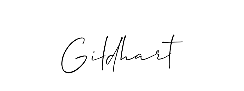 Create a beautiful signature design for name Gildhart. With this signature (Allison_Script) fonts, you can make a handwritten signature for free. Gildhart signature style 2 images and pictures png