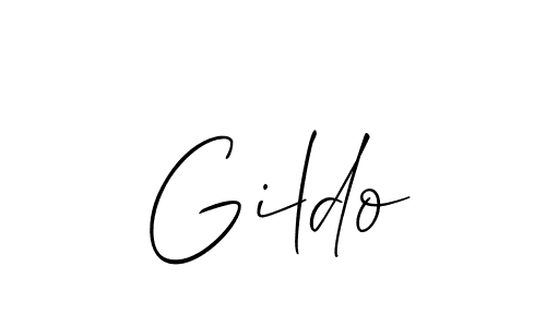 Allison_Script is a professional signature style that is perfect for those who want to add a touch of class to their signature. It is also a great choice for those who want to make their signature more unique. Get Gildo name to fancy signature for free. Gildo signature style 2 images and pictures png