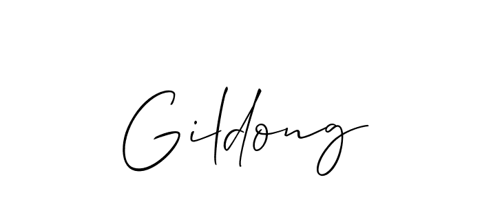 Allison_Script is a professional signature style that is perfect for those who want to add a touch of class to their signature. It is also a great choice for those who want to make their signature more unique. Get Gildong name to fancy signature for free. Gildong signature style 2 images and pictures png