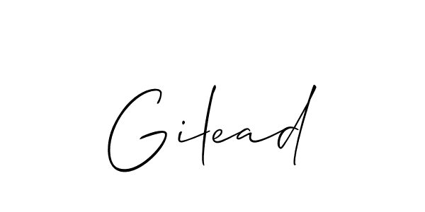 Gilead stylish signature style. Best Handwritten Sign (Allison_Script) for my name. Handwritten Signature Collection Ideas for my name Gilead. Gilead signature style 2 images and pictures png