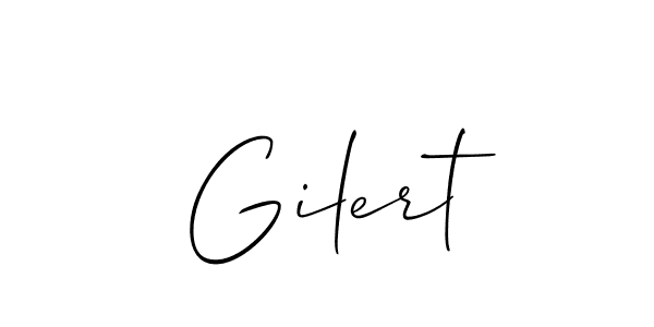 Make a short Gilert signature style. Manage your documents anywhere anytime using Allison_Script. Create and add eSignatures, submit forms, share and send files easily. Gilert signature style 2 images and pictures png