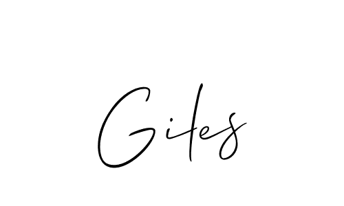 if you are searching for the best signature style for your name Giles. so please give up your signature search. here we have designed multiple signature styles  using Allison_Script. Giles signature style 2 images and pictures png