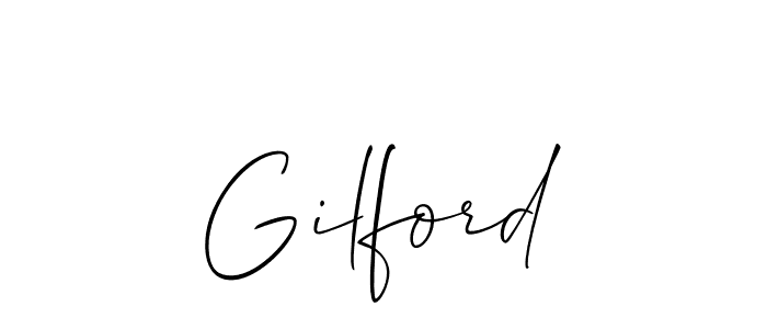 Create a beautiful signature design for name Gilford. With this signature (Allison_Script) fonts, you can make a handwritten signature for free. Gilford signature style 2 images and pictures png