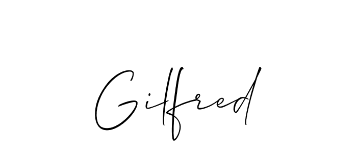 Once you've used our free online signature maker to create your best signature Allison_Script style, it's time to enjoy all of the benefits that Gilfred name signing documents. Gilfred signature style 2 images and pictures png