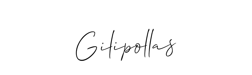 It looks lik you need a new signature style for name Gilipollas. Design unique handwritten (Allison_Script) signature with our free signature maker in just a few clicks. Gilipollas signature style 2 images and pictures png