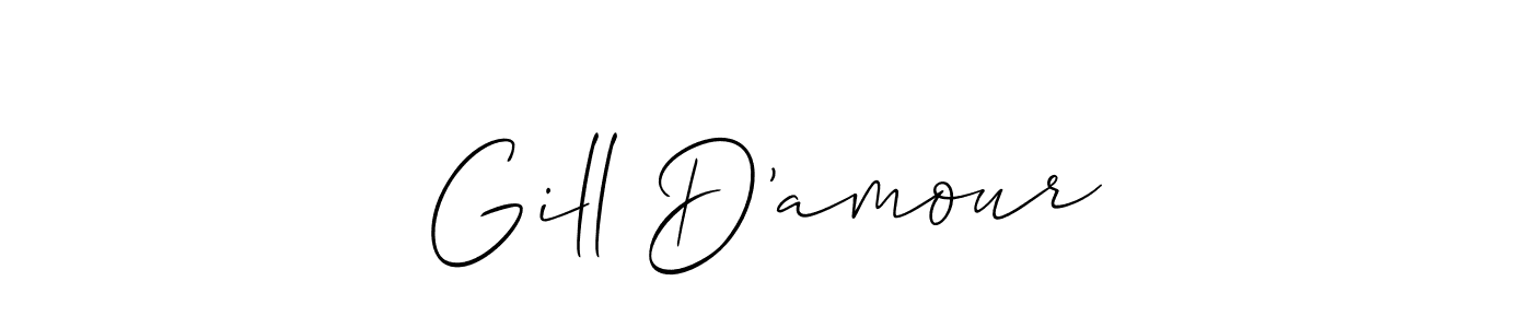 Once you've used our free online signature maker to create your best signature Allison_Script style, it's time to enjoy all of the benefits that Gill D’amour name signing documents. Gill D’amour signature style 2 images and pictures png