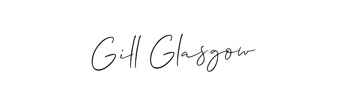 Also You can easily find your signature by using the search form. We will create Gill Glasgow name handwritten signature images for you free of cost using Allison_Script sign style. Gill Glasgow signature style 2 images and pictures png