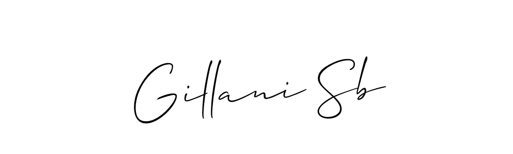 Best and Professional Signature Style for Gillani Sb. Allison_Script Best Signature Style Collection. Gillani Sb signature style 2 images and pictures png