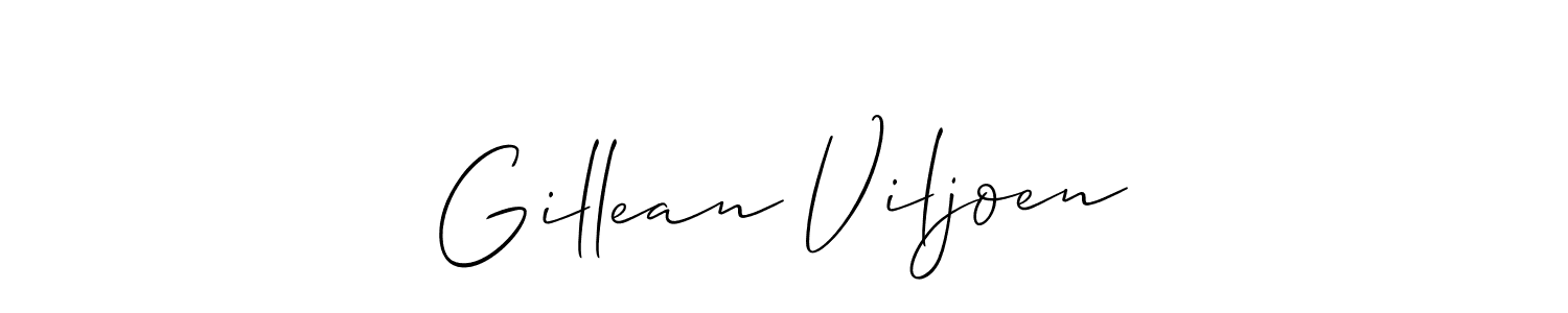 Make a short Gillean Viljoen signature style. Manage your documents anywhere anytime using Allison_Script. Create and add eSignatures, submit forms, share and send files easily. Gillean Viljoen signature style 2 images and pictures png