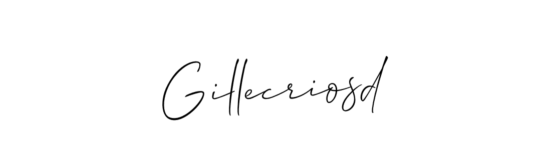 Make a short Gillecriosd signature style. Manage your documents anywhere anytime using Allison_Script. Create and add eSignatures, submit forms, share and send files easily. Gillecriosd signature style 2 images and pictures png