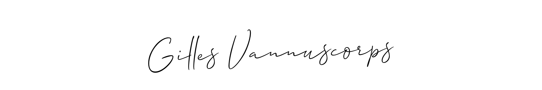 Best and Professional Signature Style for Gilles Vannuscorps. Allison_Script Best Signature Style Collection. Gilles Vannuscorps signature style 2 images and pictures png