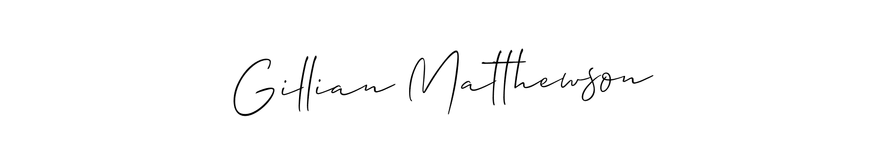 Similarly Allison_Script is the best handwritten signature design. Signature creator online .You can use it as an online autograph creator for name Gillian Matthewson. Gillian Matthewson signature style 2 images and pictures png