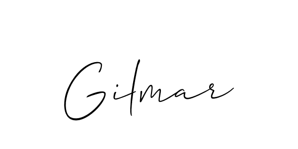 How to make Gilmar signature? Allison_Script is a professional autograph style. Create handwritten signature for Gilmar name. Gilmar signature style 2 images and pictures png