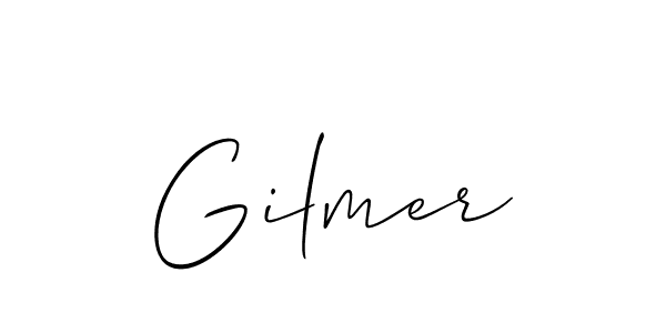 Design your own signature with our free online signature maker. With this signature software, you can create a handwritten (Allison_Script) signature for name Gilmer. Gilmer signature style 2 images and pictures png