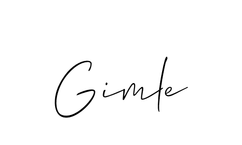 Best and Professional Signature Style for Gimle. Allison_Script Best Signature Style Collection. Gimle signature style 2 images and pictures png