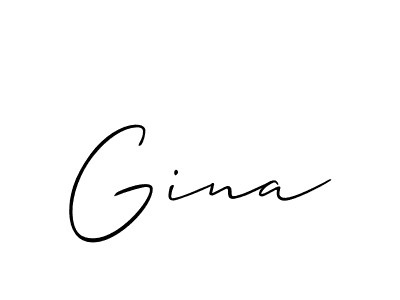 Best and Professional Signature Style for Gina. Allison_Script Best Signature Style Collection. Gina signature style 2 images and pictures png