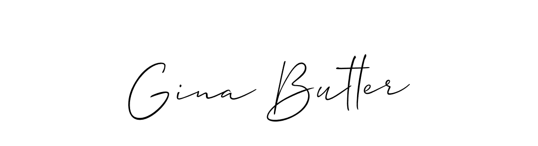 Best and Professional Signature Style for Gina Butler. Allison_Script Best Signature Style Collection. Gina Butler signature style 2 images and pictures png