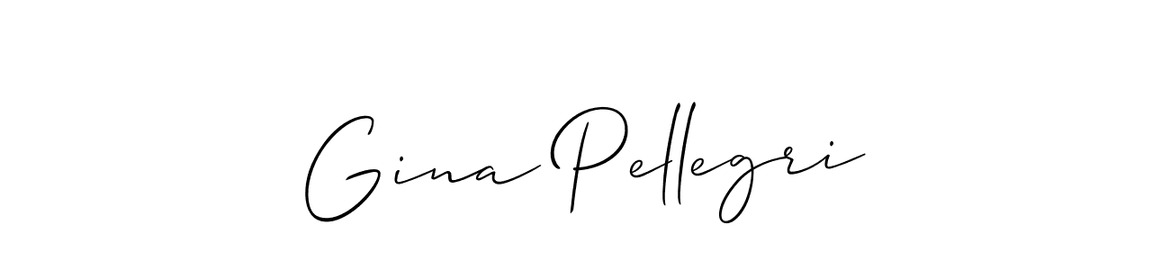 Use a signature maker to create a handwritten signature online. With this signature software, you can design (Allison_Script) your own signature for name Gina Pellegri. Gina Pellegri signature style 2 images and pictures png