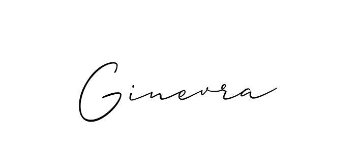Make a beautiful signature design for name Ginevra. With this signature (Allison_Script) style, you can create a handwritten signature for free. Ginevra signature style 2 images and pictures png