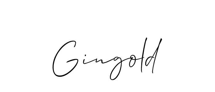 Best and Professional Signature Style for Gingold. Allison_Script Best Signature Style Collection. Gingold signature style 2 images and pictures png