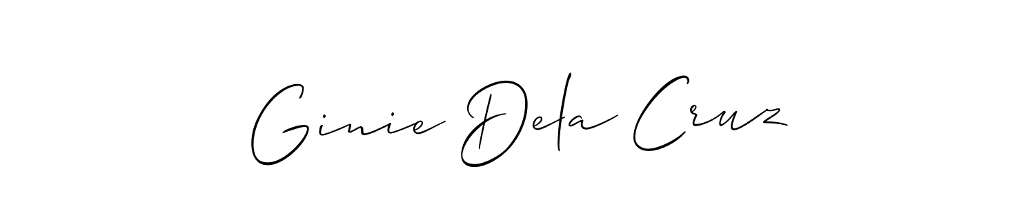 How to Draw Ginie Dela Cruz signature style? Allison_Script is a latest design signature styles for name Ginie Dela Cruz. Ginie Dela Cruz signature style 2 images and pictures png