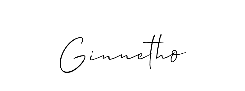 Once you've used our free online signature maker to create your best signature Allison_Script style, it's time to enjoy all of the benefits that Ginnetho name signing documents. Ginnetho signature style 2 images and pictures png