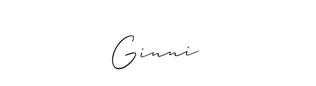 Make a short Ginni❤️ signature style. Manage your documents anywhere anytime using Allison_Script. Create and add eSignatures, submit forms, share and send files easily. Ginni❤️ signature style 2 images and pictures png