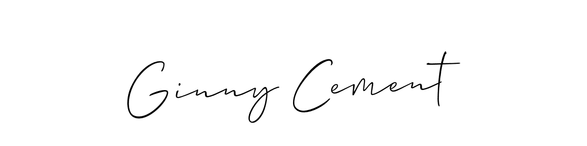 Also You can easily find your signature by using the search form. We will create Ginny Cement name handwritten signature images for you free of cost using Allison_Script sign style. Ginny Cement signature style 2 images and pictures png