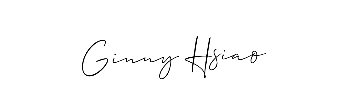 Similarly Allison_Script is the best handwritten signature design. Signature creator online .You can use it as an online autograph creator for name Ginny Hsiao. Ginny Hsiao signature style 2 images and pictures png