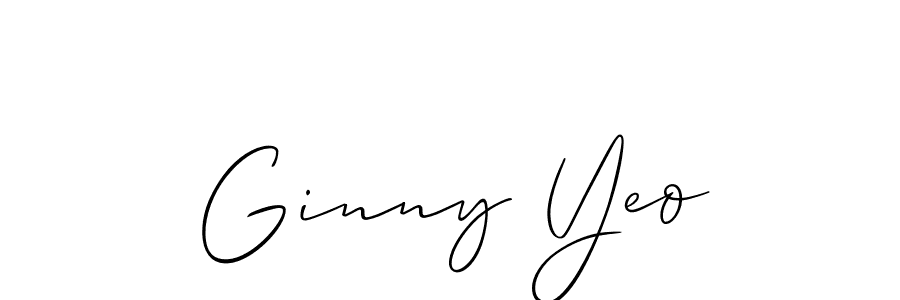 Make a beautiful signature design for name Ginny Yeo. With this signature (Allison_Script) style, you can create a handwritten signature for free. Ginny Yeo signature style 2 images and pictures png